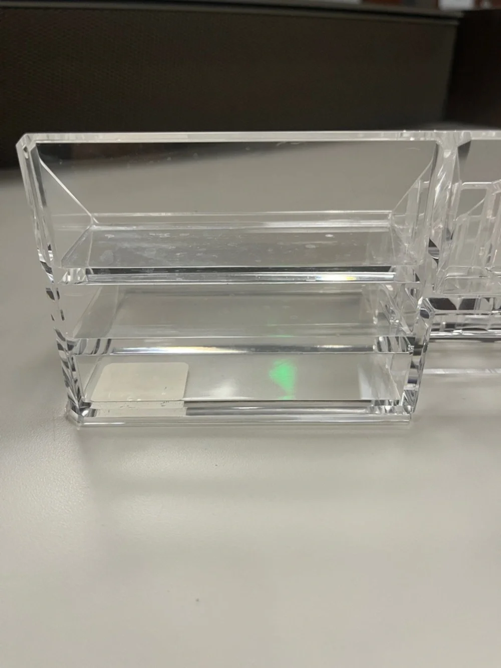 The Container Store Clear Acrylic Makeup & Desk Organizer - Transparent